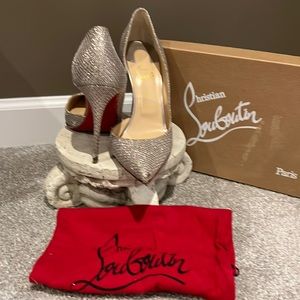 Authentic Christian Louboutin champagne heels